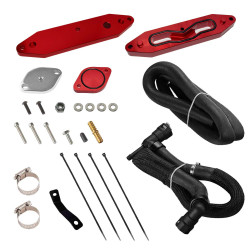 2015-2016 Ford F250/F350/F450/F550 6.7L Powerstroke Diesel EGR Delete Kit with Coolant Bypass (Red) | EngineGo