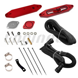 2015-2016 Ford F250/F350/F450/F550 6.7L Powerstroke Diesel EGR Delete Kit with Coolant Bypass (Red) | EngineGo