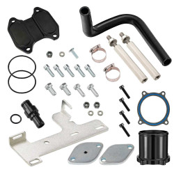 2010-2024 6.7L Cummins EGR Valve & Cooler Delete Kit Throttle Valve Delete (Black) for Dodge Ram 2500/3500