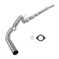 2008-2010 Ford F250 F350 F450 6.4 Powerstroke Downpipe-Back Exhaust Cat & DPF Delete Pipe 4" | EngineGo