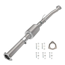 2011-2019 6.7L Powerstroke DPF & Cat Delete Pipe 4" with Muffler for F250/F350/F450 Super Duty | EngineGo