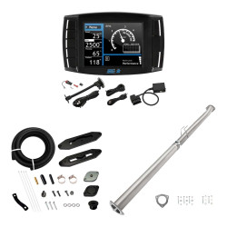 2011-2014&2017-2019 6.7L Powerstroke DPF/DEF/EGR All-in-One Delete Kit | Mini Maxx V2 Tuner, 4" DPF Delete, EGR Delete Black | EngineGo