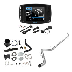 13-17 6.7L Cummins DPF/DEF/EGR All-in-One Delete Kit | Mini Maxx V2 Tuner, 4" Turbo-back, EGR Delete Black | EngineGo