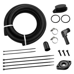 2011-2025 Ford 6.7L Powerstroke CCV Delete Kit (Red) Crankcase Vent Reroute | EngineGo