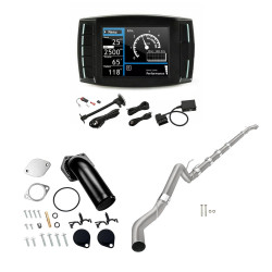 2008-2010 6.4L Powerstroke Ford F250/F350 DPF/DEF/EGR Delete 5" Downpipe-Back, Black EGR Delete Kit