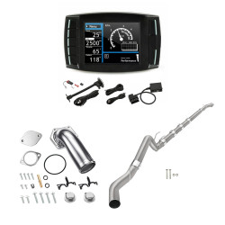2008-2010 6.4L Powerstroke Ford F250/F350 DPF/DEF/EGR Delete 5" Downpipe-Back, Silver EGR Delete Kit