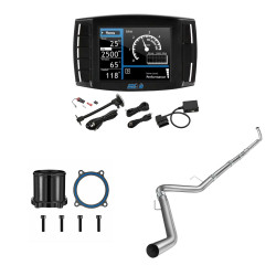 2013-2017 6.7L Cummins DPF/DEF/EGR All-in-One Delete Kit | Tuner, 5" Turbo-Back, EGR Throttle Valve Delete Black | EngineGo
